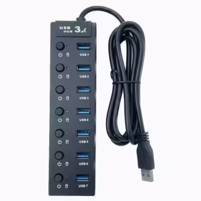 هاب 7 پورت USB 3.0 کلید دار کی نت K-HUAMH907