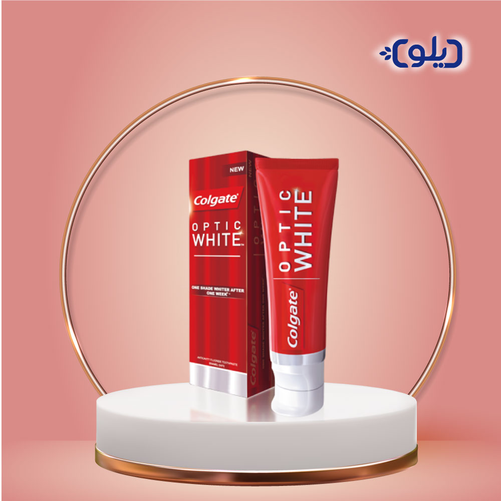 خمیر دندان کلگیت مدل Optic White