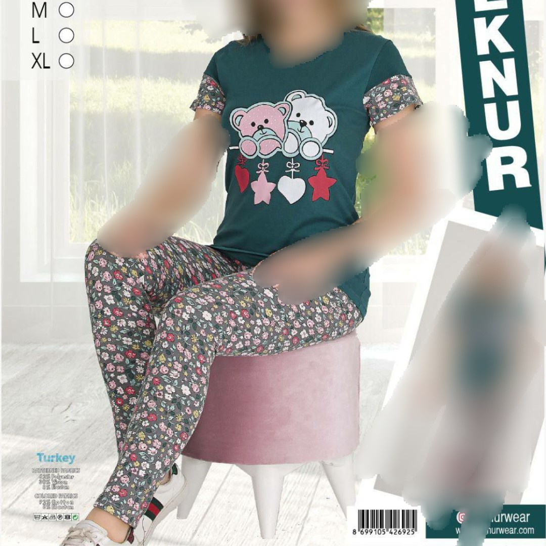ست تیشرت شلوارمنزل سایزکوچک زنانه