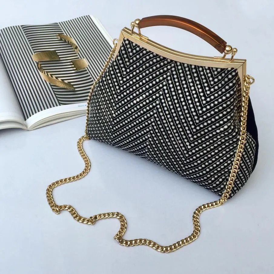 کیف مجلسی زنانه مشکی