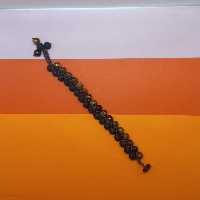 اکسسوری . دستبند . میکرو مکرومه . همراه سنگ . لاوا و چشم ببر 