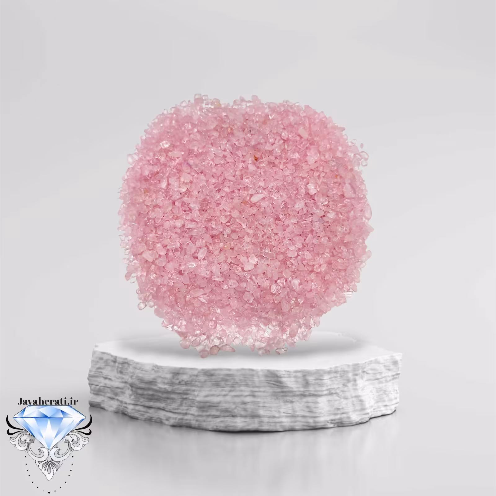 سنگ ریزه رزکوارتز معدنی درجه یک 20گرم 