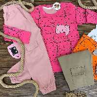 ست شلوار کتان با بلوز 