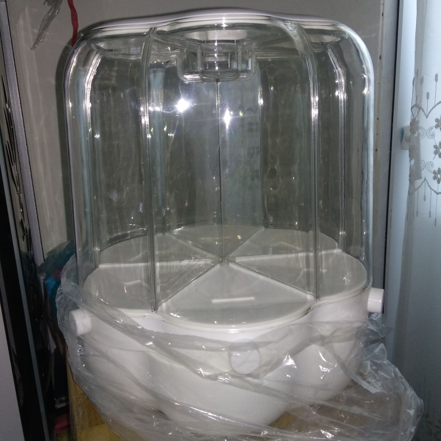 جا حبوباتی چرخشی مدل گل سایزبزرگ