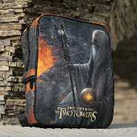 کوله پشتی طرح ارباب حلقه ها  دو برج جنس  مخمل کوبیده BK0012