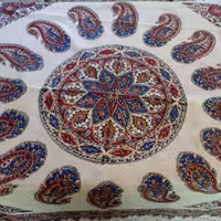 سفره قلمکار سایز 120در 120قابل شستشو 