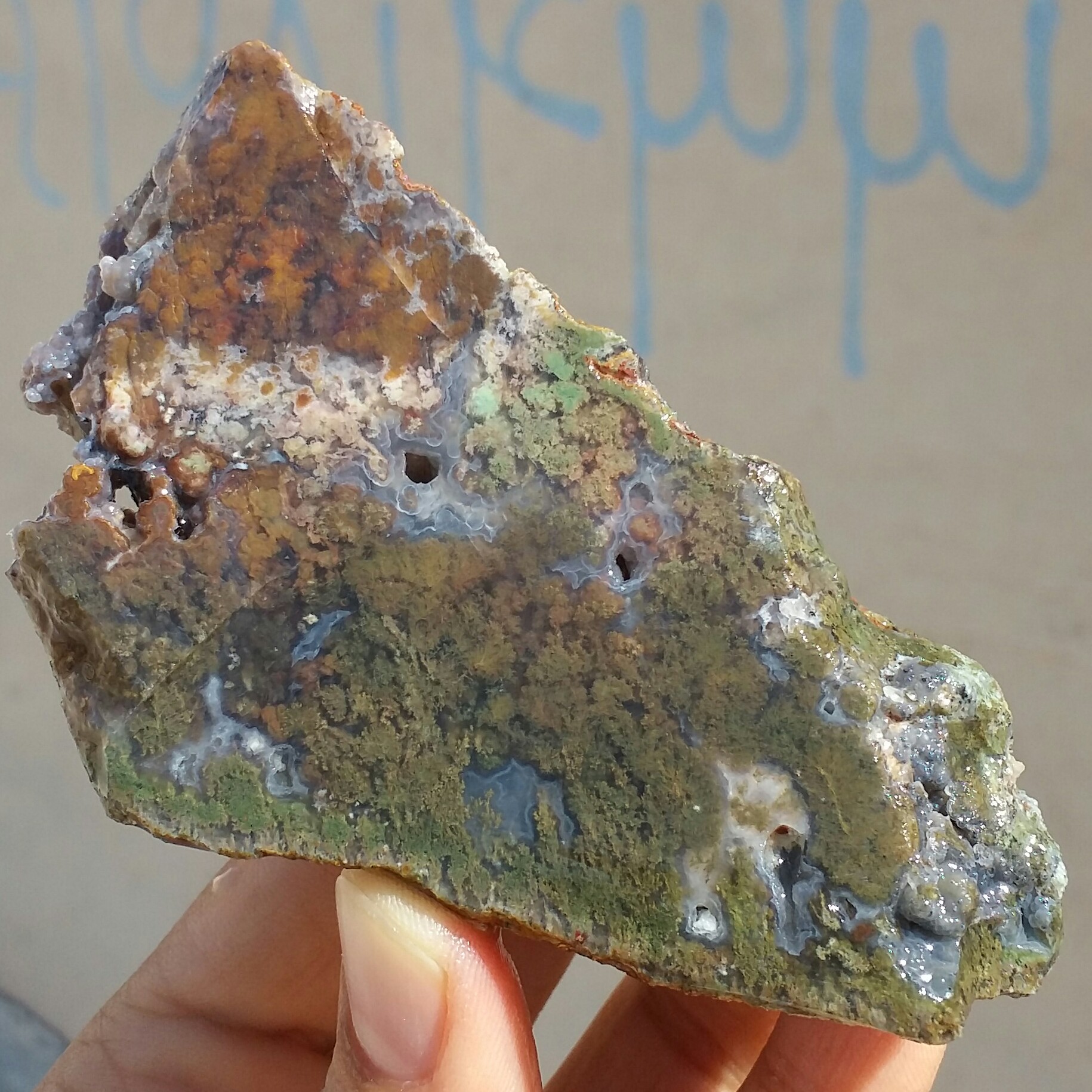 اسلایس سنگ راف عقیق شجر منظره 7 رنگ
 100 در 100 طبیعی شاهکار خلقت
تابلو نقاشی طبیعی
با قابلیت ساخت چند نگین زیبا
کد10798