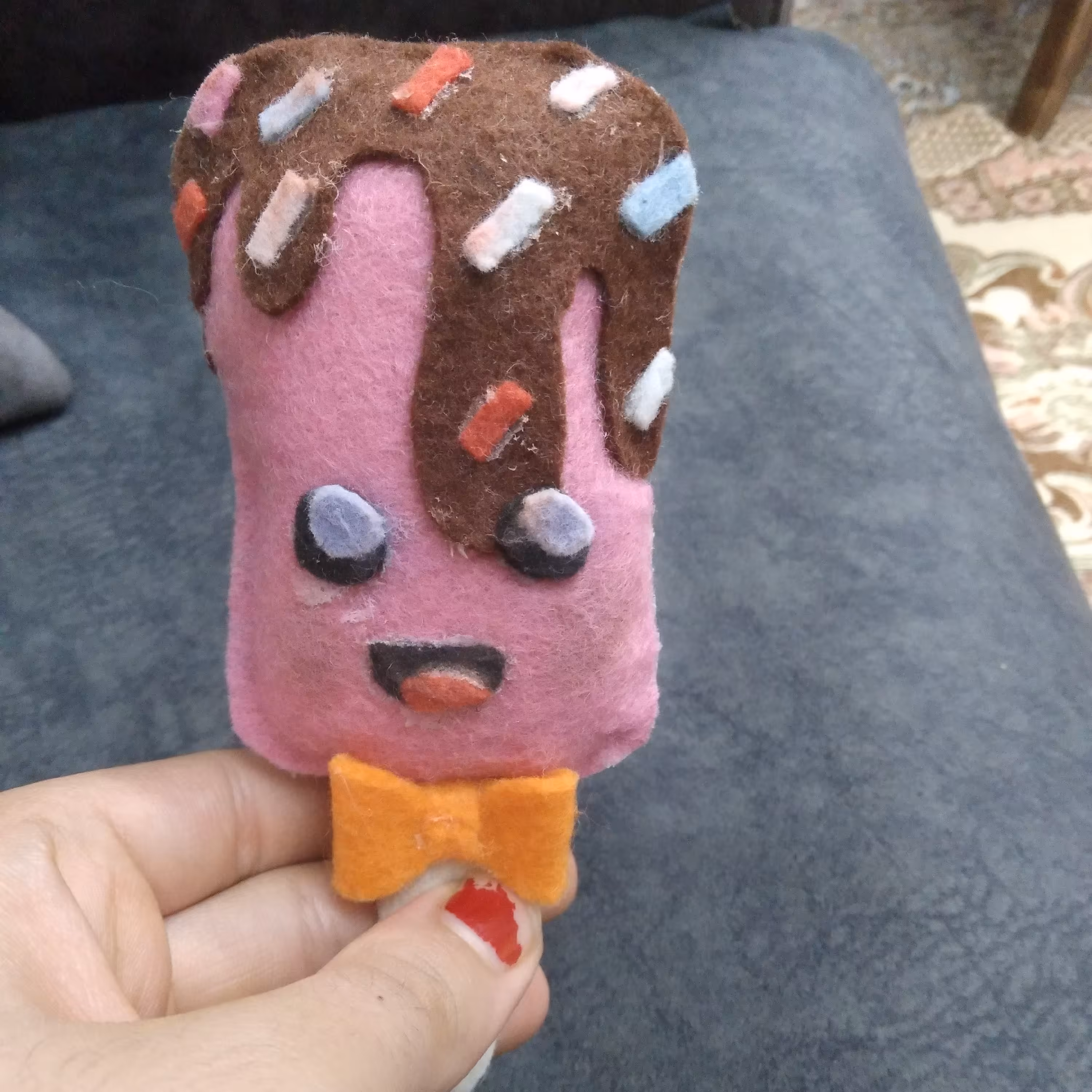 مگنت نمدی یخچال مدل بستنی  