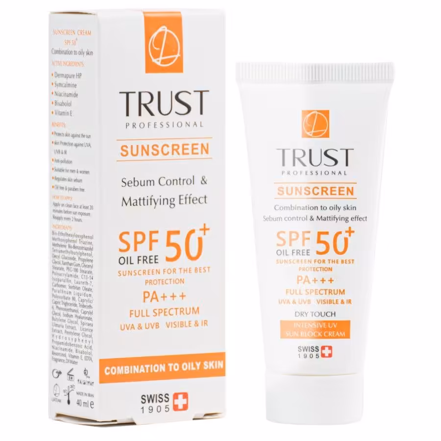 کرم ضد آفتاب و کنترل چربی (پوست مختلط تا چرب) 