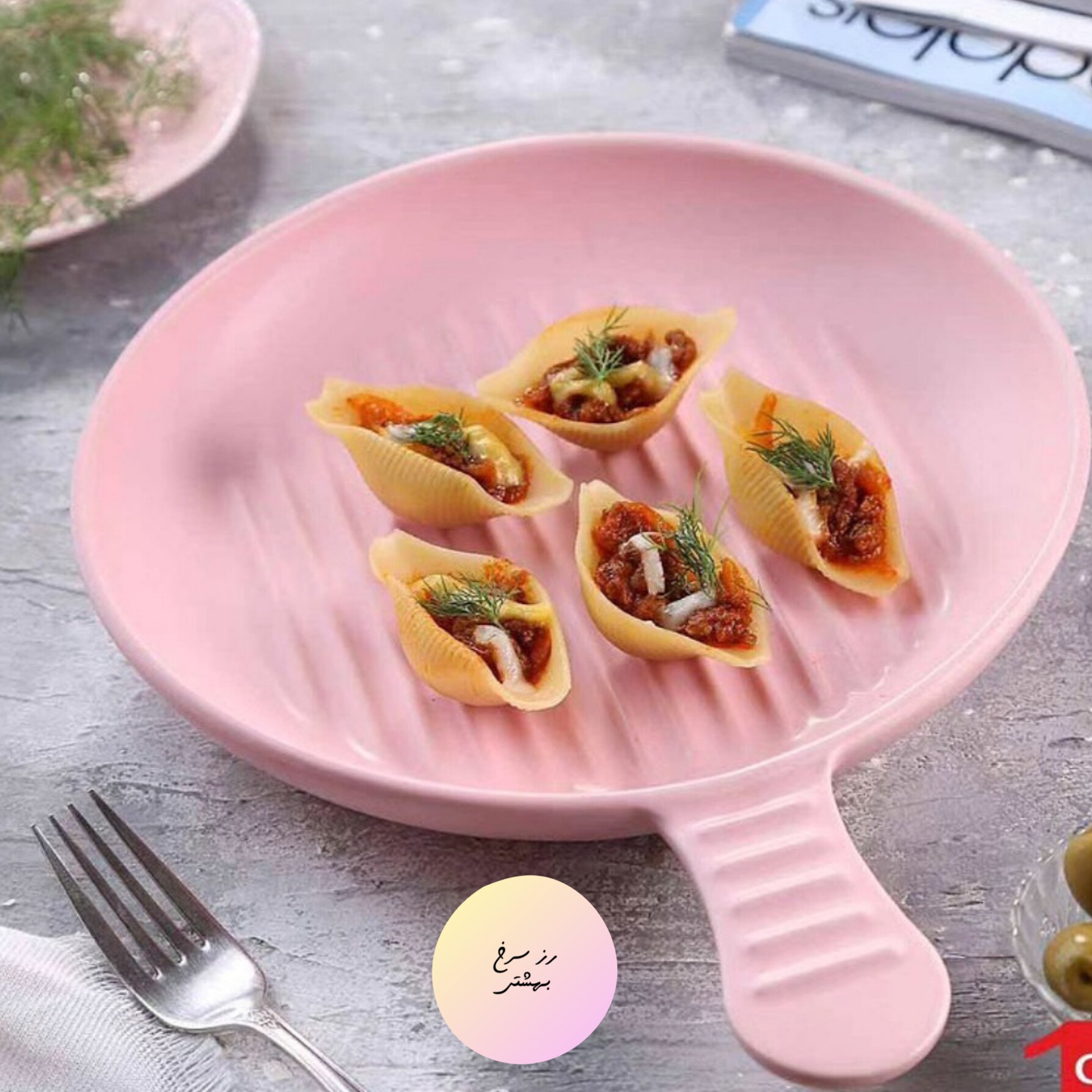 تابه تک دسته سرامیکی