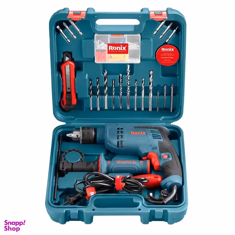 ست ترکیبی دریل برقی رونیکس مدل RS-0008 مجموعه 33 عددی