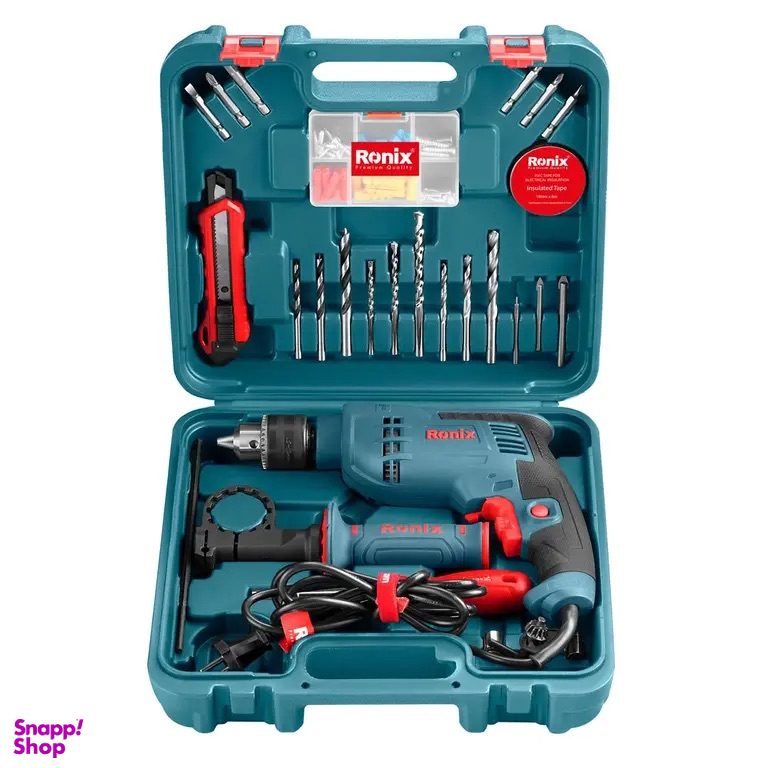 ست ترکیبی دریل برقی رونیکس مدل RS-0008 مجموعه 33 عددی