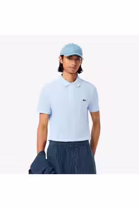 تی شرت یقه پولو آبی مردانه اسلیم فیت L.12.12 روشن Lacoste
