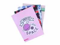 دفتر مشق چسبی 50 برگ با جلد گلاسه اکلیلی الوند