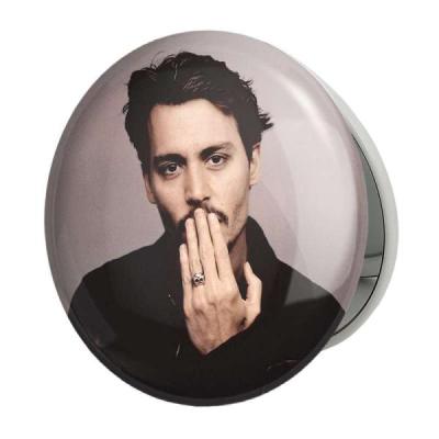 آینه جیبی خندالو طرح جانی دپ Johnny Depp مدل تاشو کد 3301