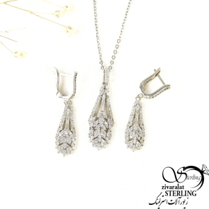 نیمست نقره جواهری ساخت ایتالیا کد 10442