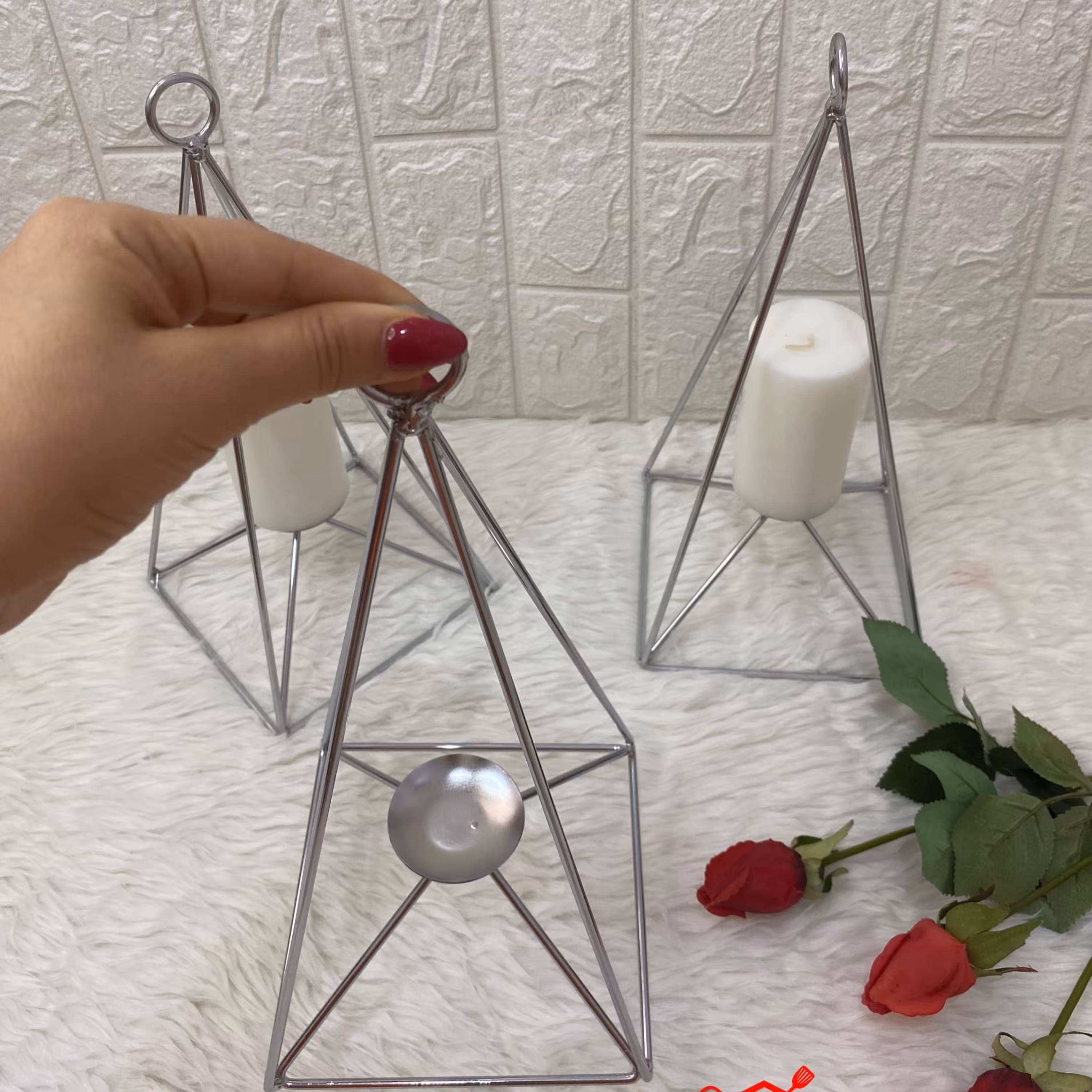 جا شمعی فلزی