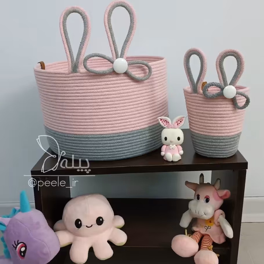 ست سیسمونی سبد نظم دهنده  به وسایل نوزاد جا برس و لوازم بهداشتی