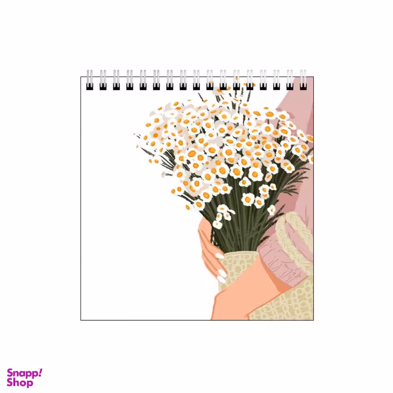 دفتر طراحی بامبیلیپ طرح دست گل بابونه کد 2834645