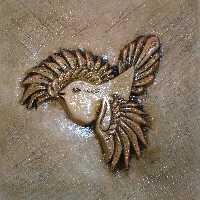 کتیبه سفال پر پرواز