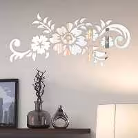 آینه آتریکس مدل گلبرگ MD18 طلایی 