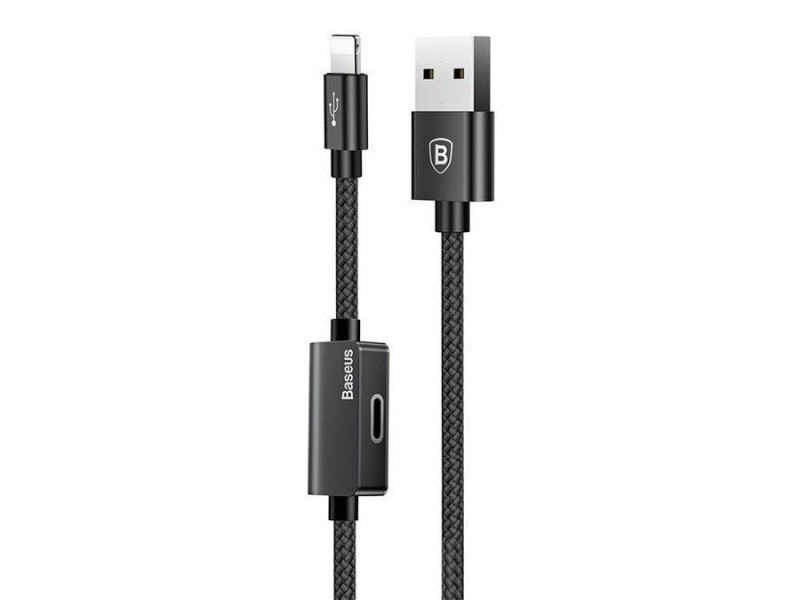 کابل صدا و شارژ لایتنینگ بیسوس Baseus Music Audio Cable 1m