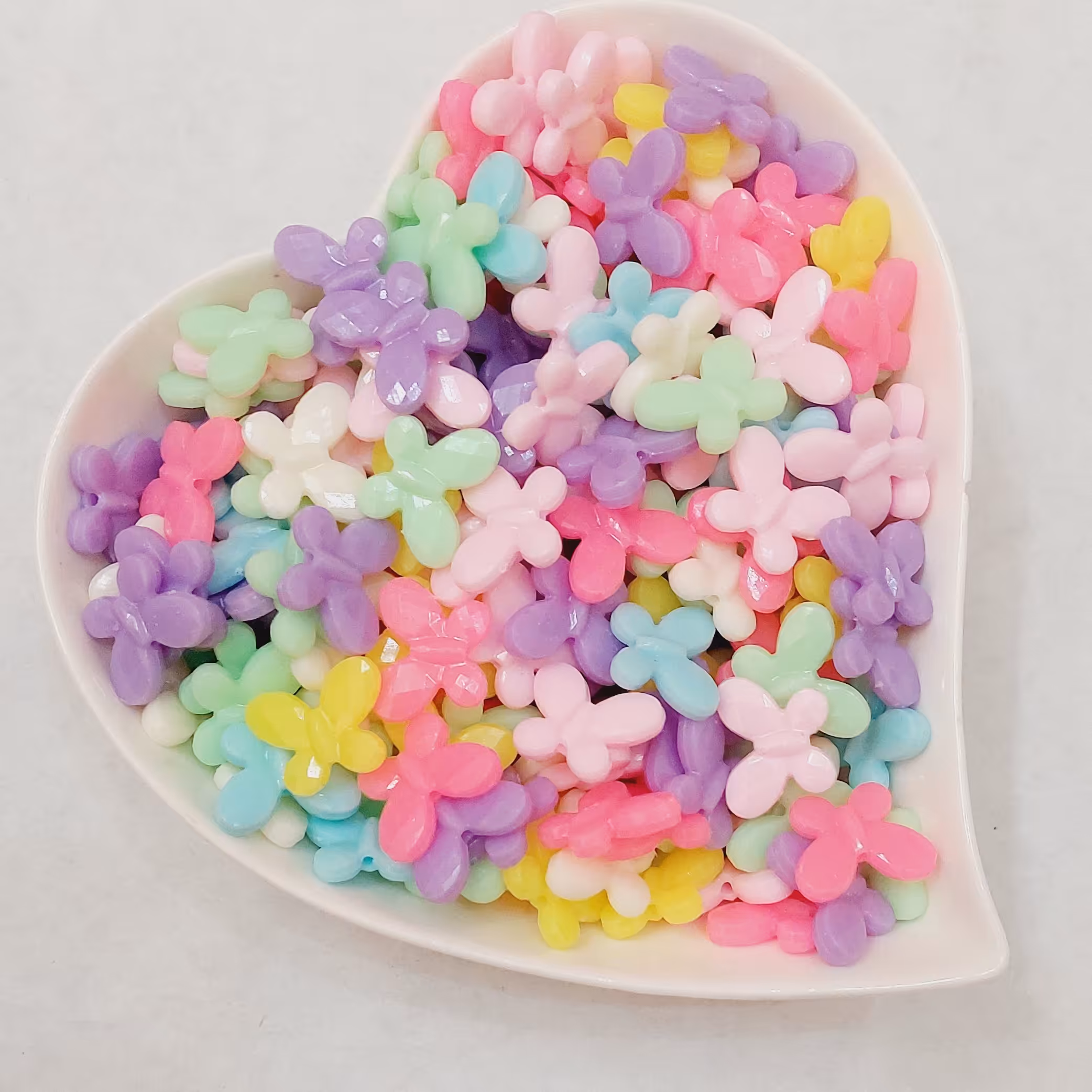 مهره پاستیلی پروانه(25عدد)طول1سانت و8میل