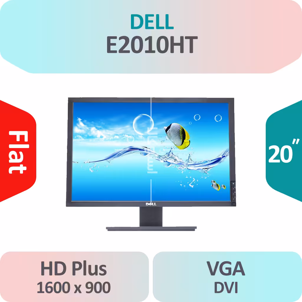 مانیتور استوک Dell E2010HT سایز 20 اینچ HD Plus
