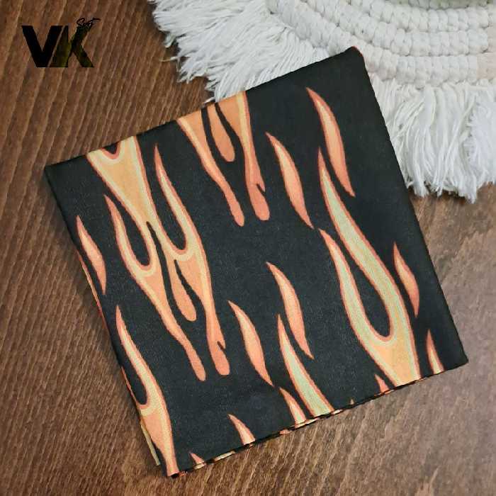 اسکارف طرح دار طرح  آتیش کیفیت عالی قبل از ثبت سفارش  موجودی بگیرید