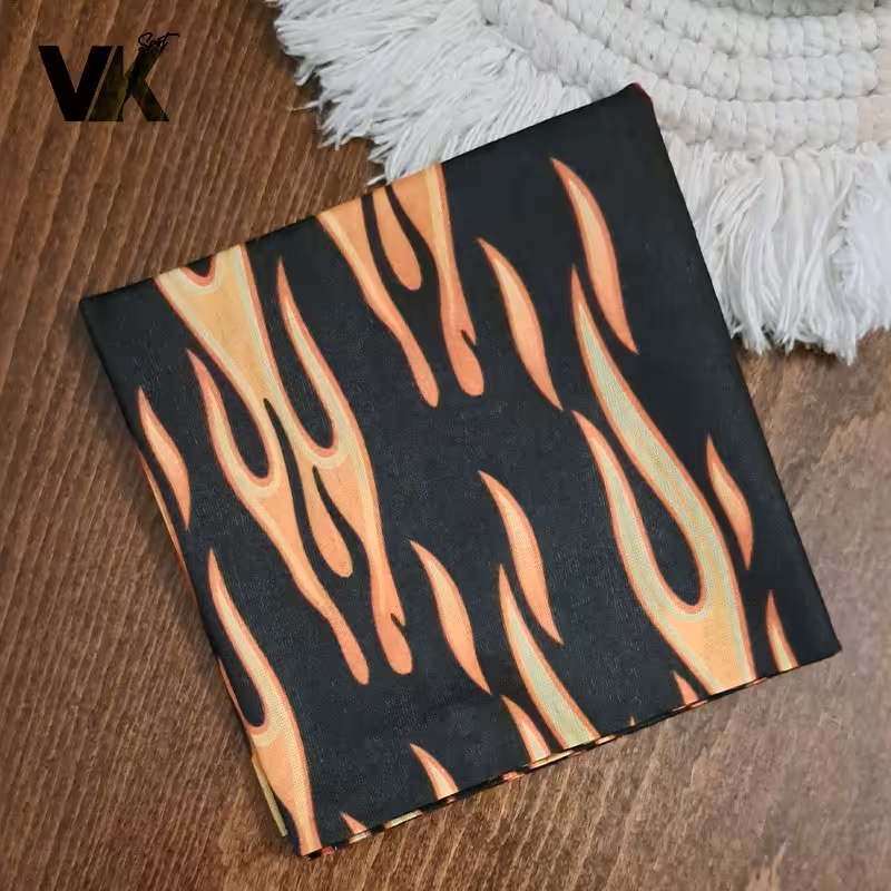 اسکارف طرح دار طرح  آتیش کیفیت عالی قبل از ثبت سفارش  موجودی بگیرید