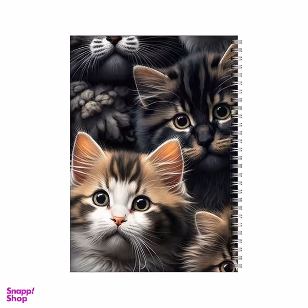 دفتر مشق 80 برگ بامبیلیپ طرح گربه های سه بعدی کد 9620488