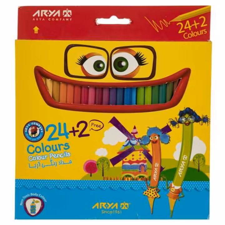 مدادرنگی 24رنگ آریا