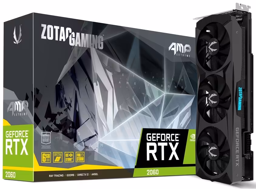 کارت گرافیک زوتک مدل GeForce RTX 2060 AMP Extreme با حافظه 6 گیگابایت
