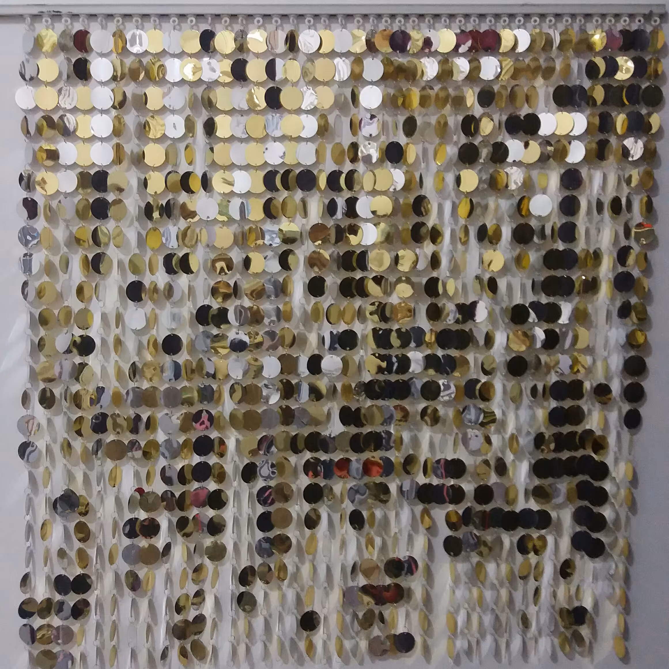 پرده پولکی 20ریسه دومتری