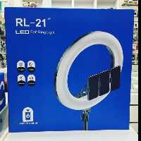 رینگ لایت  21 اینچ قطر 55 سانتی مدل RL-21 با پایه دومتری جی جانبی