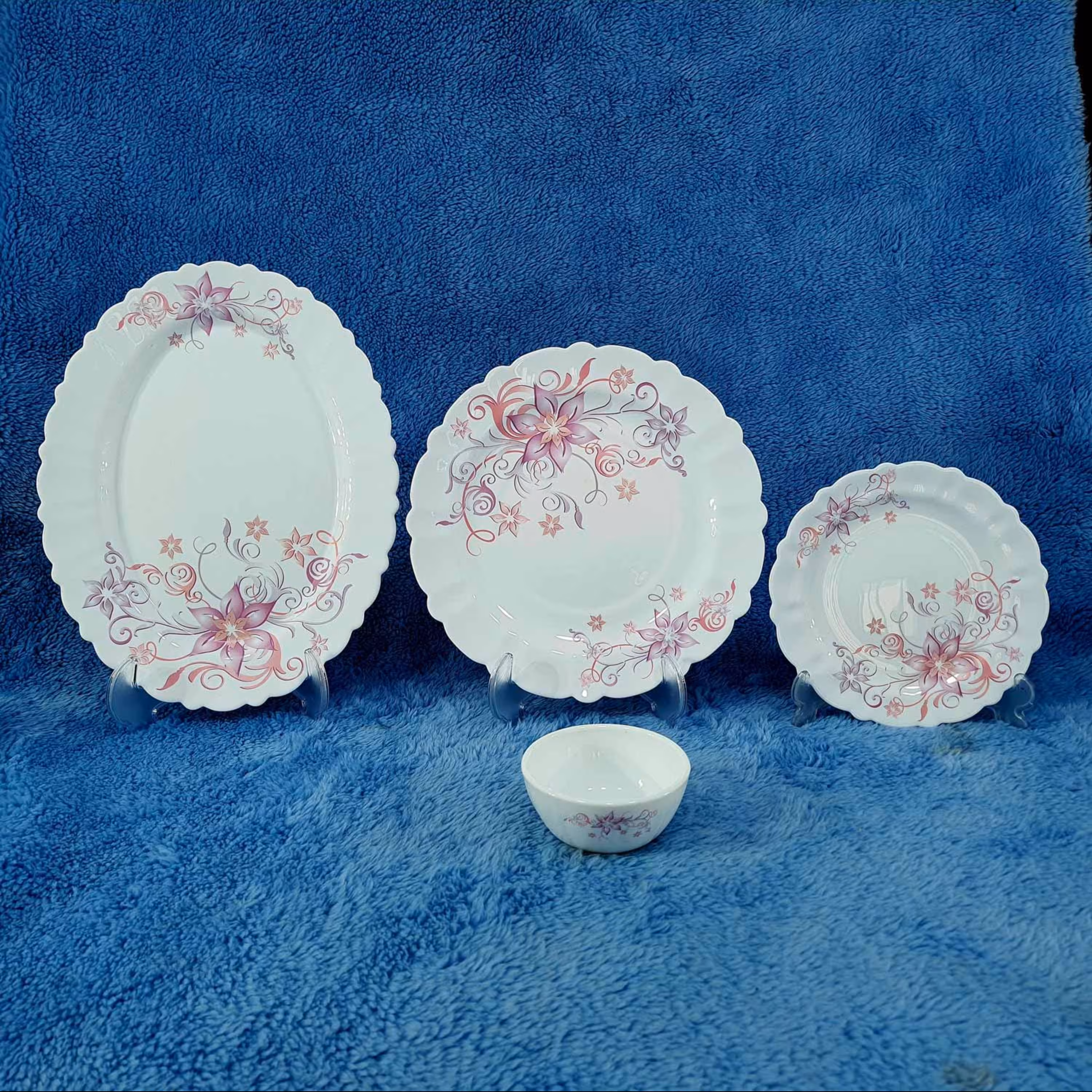 سرویس آرکوپال 25 پارچه  کنگره طرح مدیسون بنفش