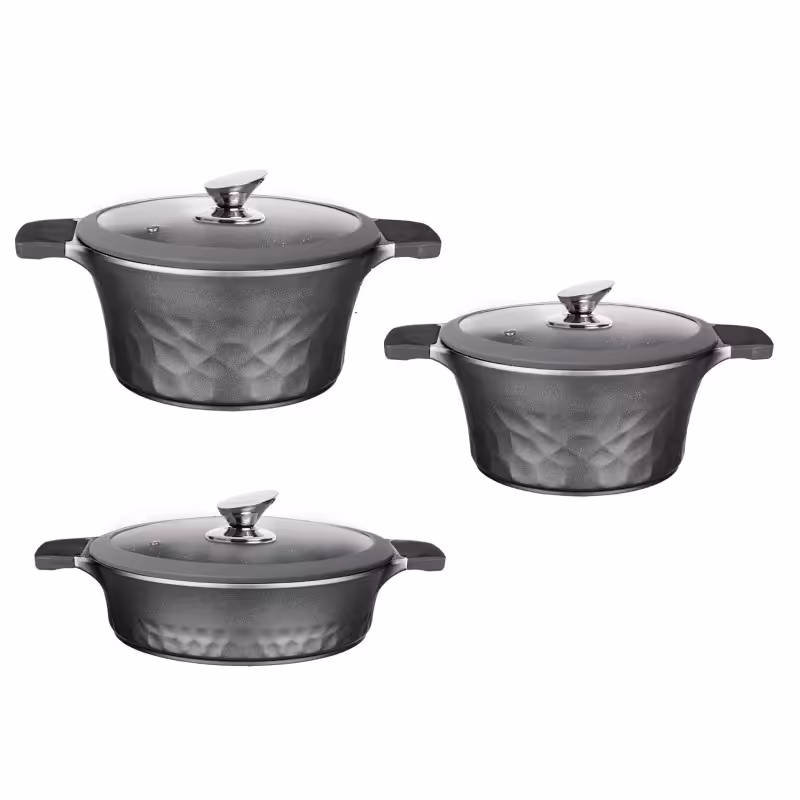 سرویس قابلمه 6 پارچه جی فی نی GIFFINI مدل 282428 نوک مدادی 