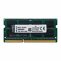 رم لپ تاپ 8 گیگ Kingston DDR3 1333-10600 MHz 1.5V دو سال گارانتی