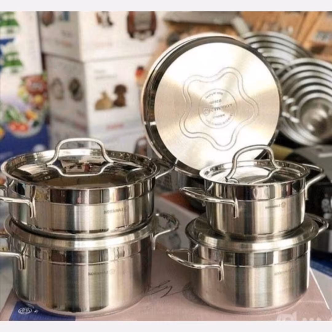 سرویس قابلمه  کرکماز 9 تکه استیل کیفیت عالی ارسال رایگان 