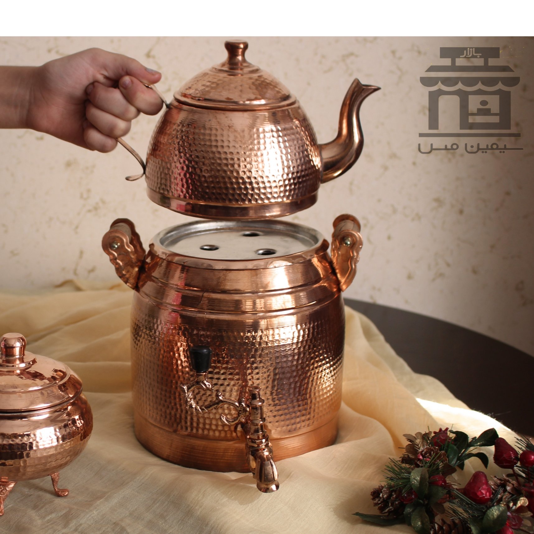 کتری و قوری مسی