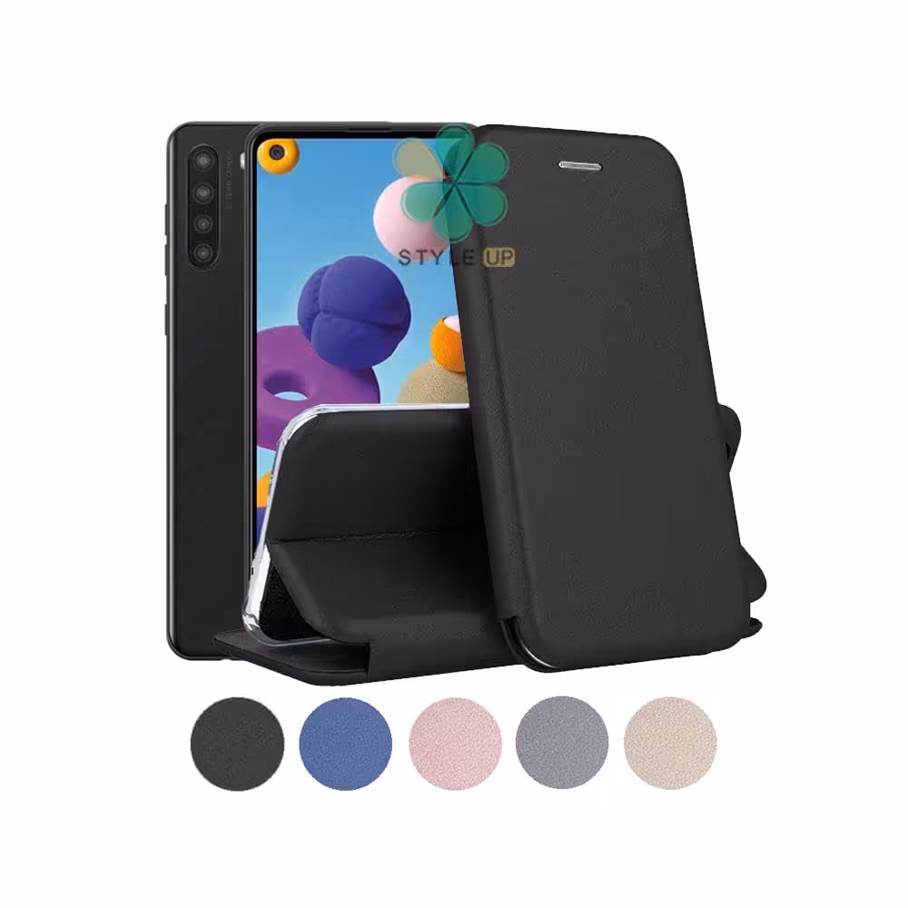 کیف کلاسوری چرمی گوشی سامسونگ Samsung Galaxy A21