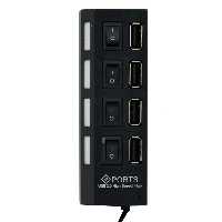 هاب 4Port USB2.0 کلید دار کیفیت خوب مناسب لپ تاپ و کامپیوتر و تلویزیون