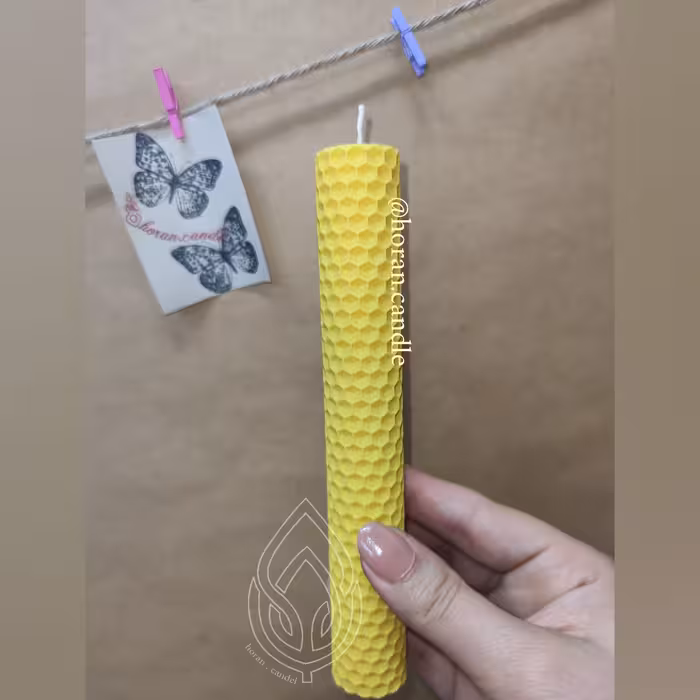 شمع قلمی  ارگانیک موم عسل کادویی هدیه با سوختی بالا در رنگبندی مطابق سلیقه شما صنایع دستی