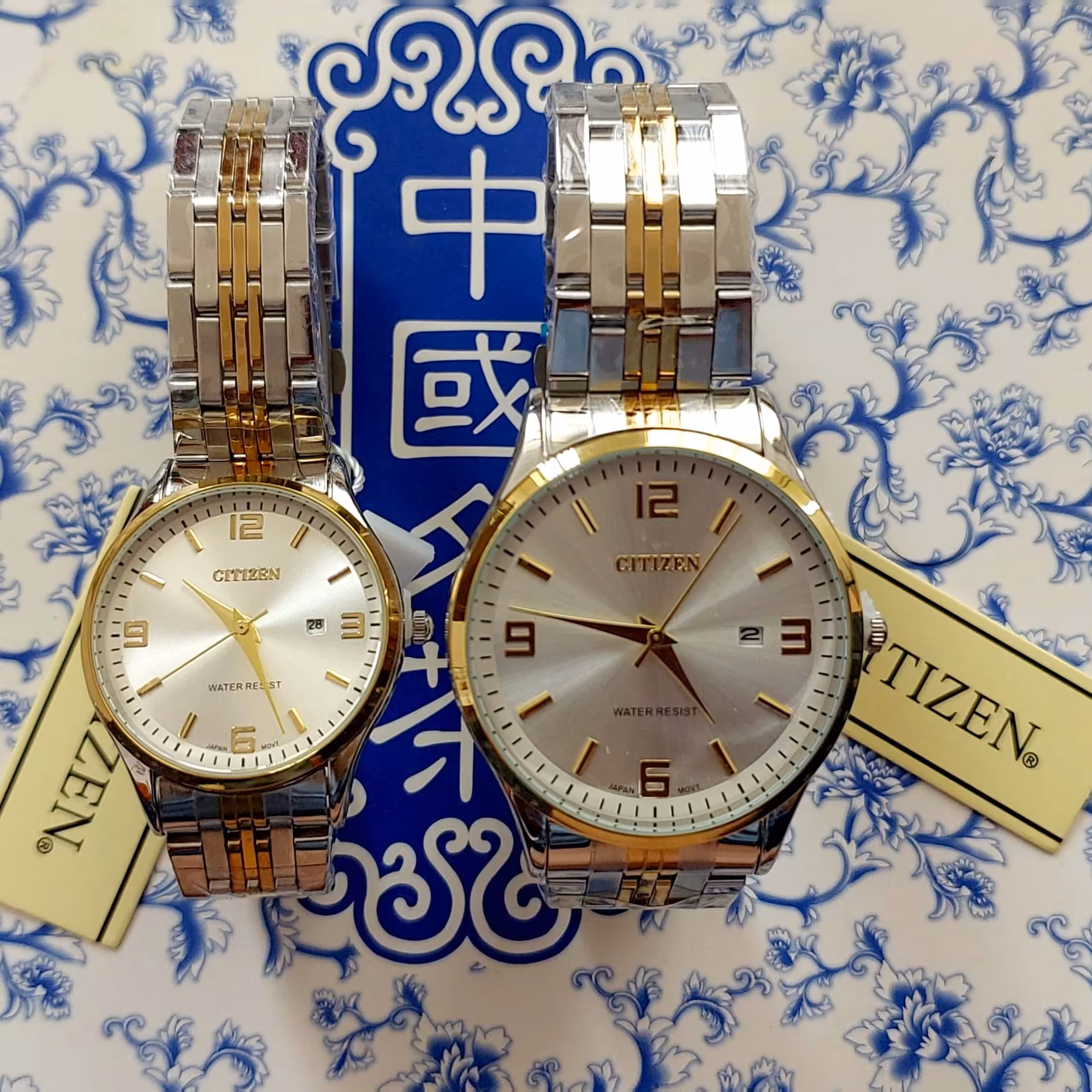 ساعت استیل ست زنانه و مردانه نقره ای-طلایی CITIZEN(High Copy)

