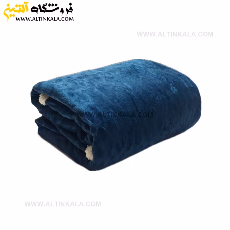 پتو گوسفندی نوجوان دولایه سایز 120×150 طرح سنگی اقیانوسی