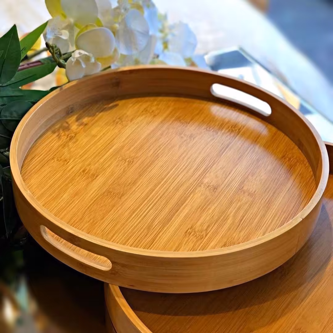 سینی گرد بامبو  محصول ترکیه 