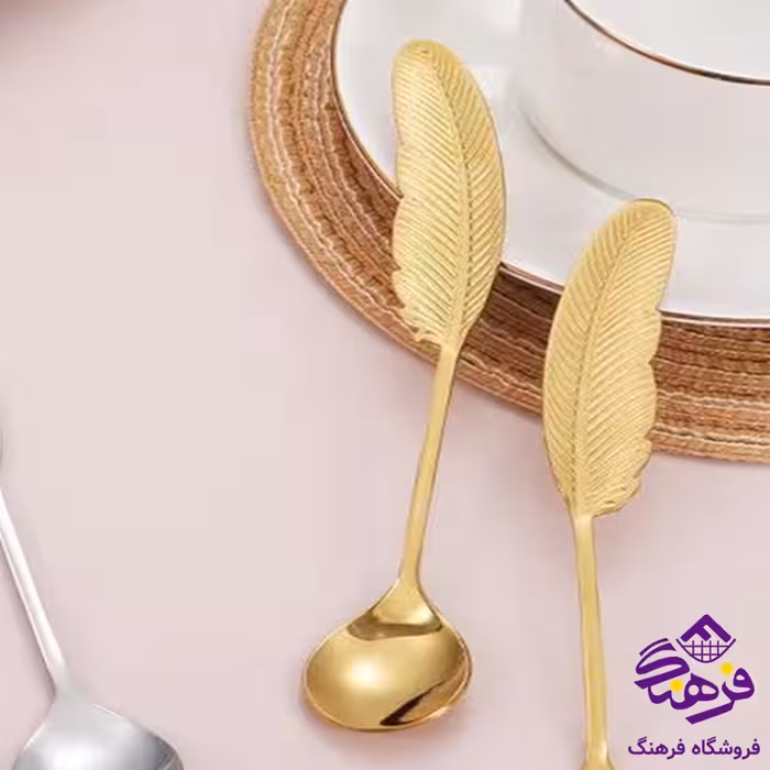 قاشق مربا پر طلایی 16