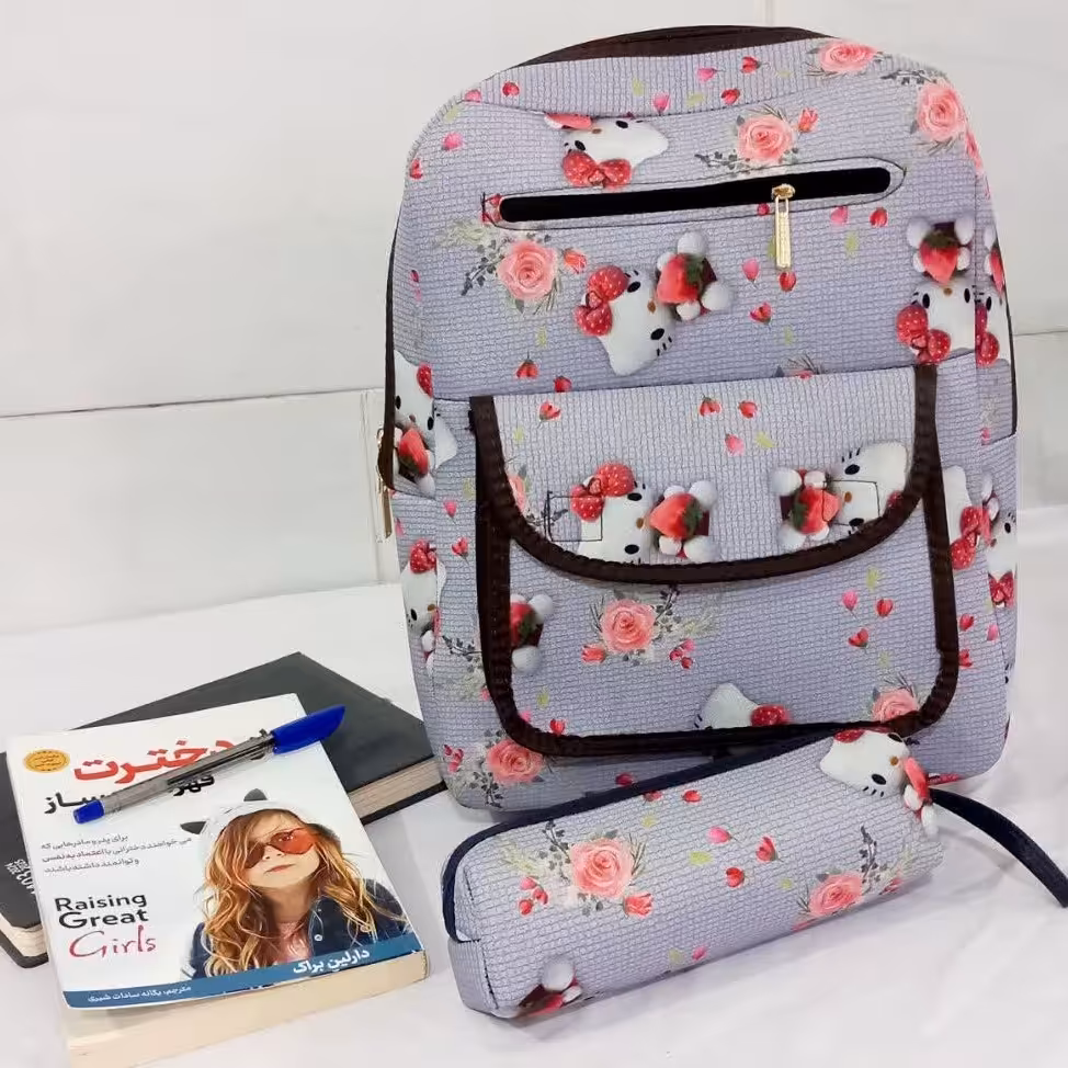 ست کیف و جامدادی مدرسه دخترانه