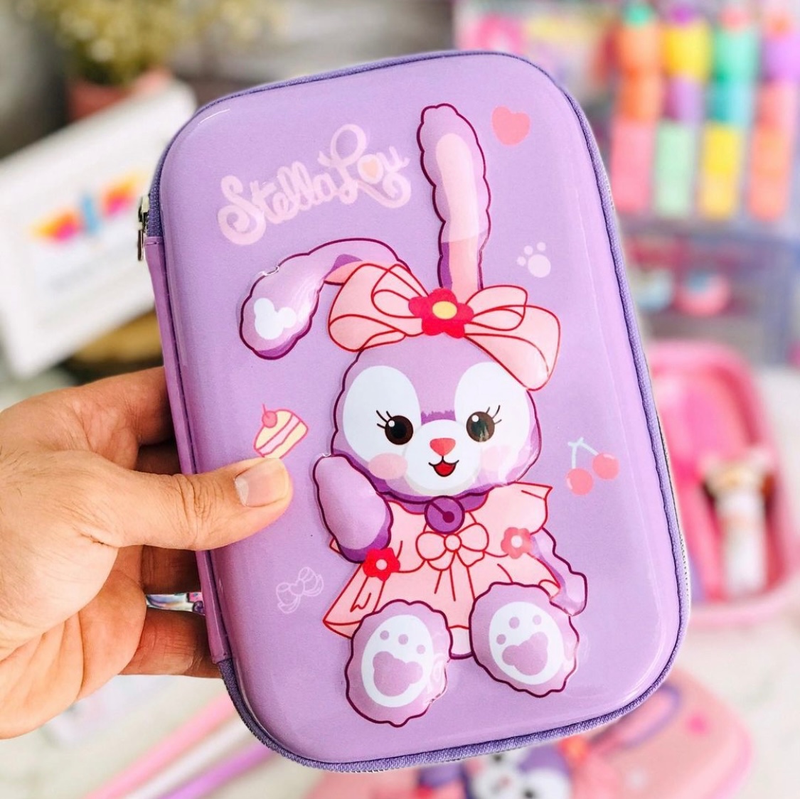 جامدادی دخترونه فانتزی تبلتی خرگوشی وارداتی جادار سبک و راحت 