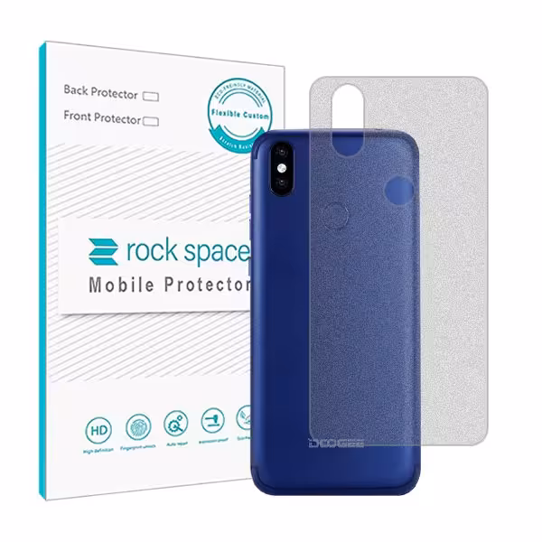 گلس محافظ پشت گوشی دوجی BL 5500 Lite مدل نانو هیدروژل مات برند راک اسپیس کد 12548S